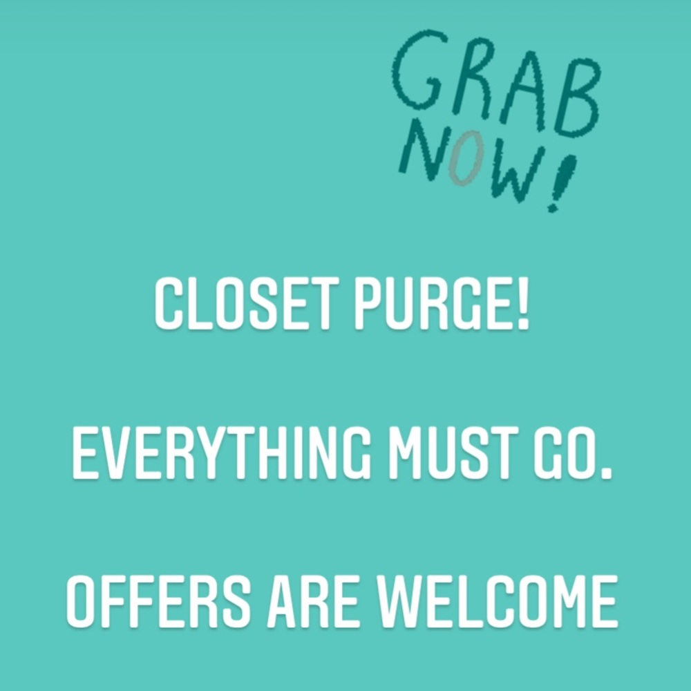 Closet clean out! :)